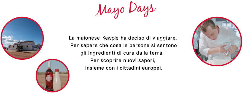 La maionese kewpie ha deciso di viaggiare. Per sapere che cosa le persone si sentono gli ingredienti di cura dalla terra. Per scoprire nuovi sapori, insieme con i cittadini europei.